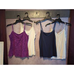 Bundle with four camisole tank tops. Large